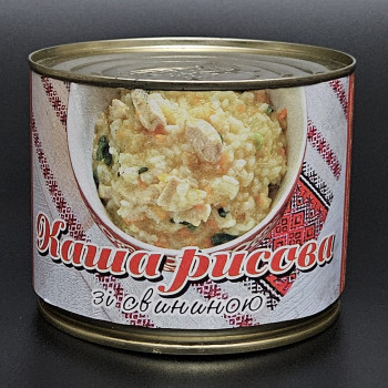 КАША РИСОВА З ЯЛОВИЧИНОЮ З/Б 525 Г  ТМ МІТФОРМ  УП 24 ШТ шт