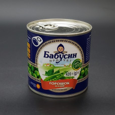 ГОРОШОК  480 Г З/Б КЛЮЧ ТМ БАБУСИН ПРОДУКТ  УП 12 ШТ шт