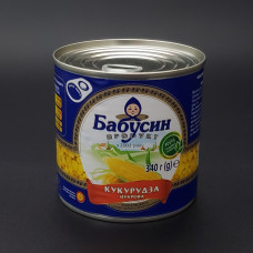 КУКУРУДЗА З/Б 340 Г ТМ БАБУСИН ПРОДУКТ  УП 12 ШТ шт