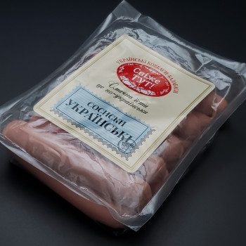 СОСИСКИ УКРАЇНСЬКІ П/А 1/Г ГАЗ  ТМ УКБ кг