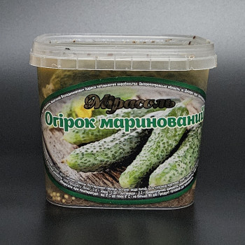 ОГІРКИ МАРИНОВАНІ 1 Л  ТМ МІРАСОЛЬ шт